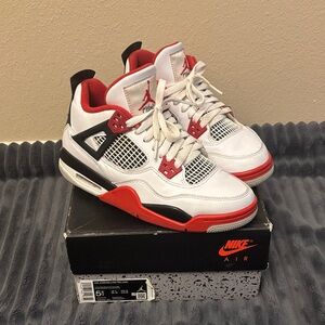 Nike Kids Air Sneakers - White, Red, and Black